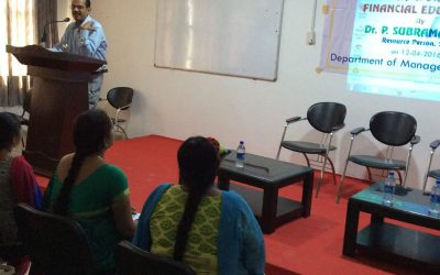 One Day Workshop on ‘Financial Education’ by dept.of MBA