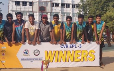 Congratulations on your achievement at State Level Engineering Premier League at CVR sports fest