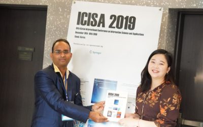 Congratulations!! Dr. S R M Krishna for Presenting in ICISA 2019, South Korea Conference