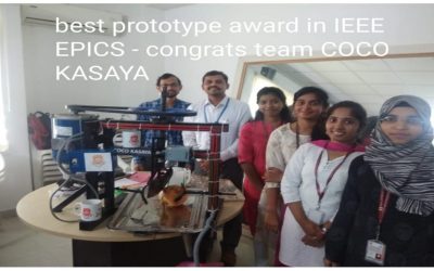 First Place in IEEE EPICS PBL Competition