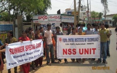 NSS 1st Special camp at Himayatnagar village, Moinabad Mandal