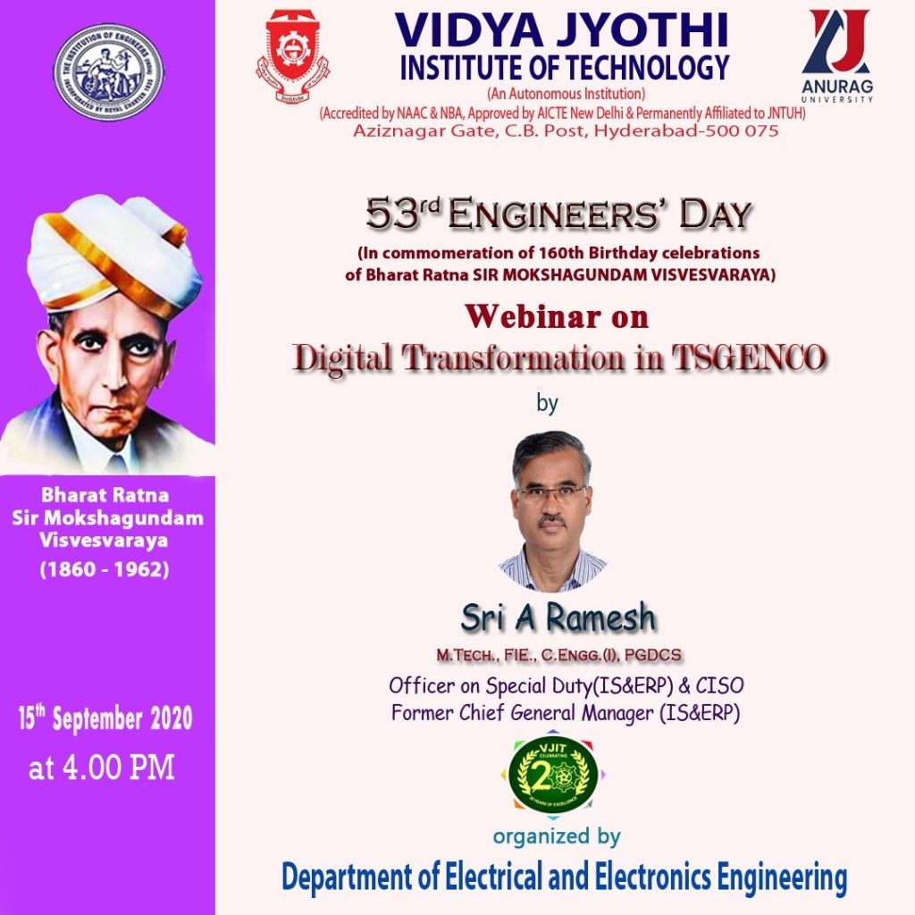The Engineers Day Celebrations - VJIT