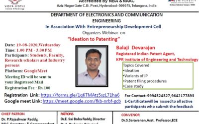 One Day Webinar on Ideation to Patenting