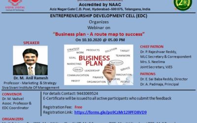 Webinar on the Business plan – A Route Map to Success