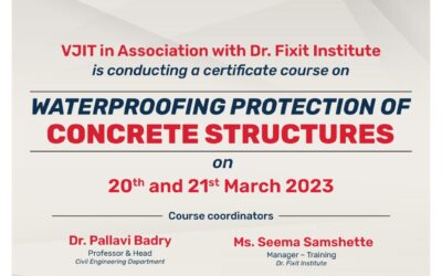 Certificate Course on WATERPROOFING PROTECTION OF CONCRETE STRUCTURES