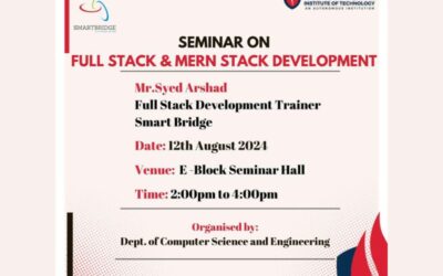 Seminar on “Full Stack Development Trainer Smart Bridge”